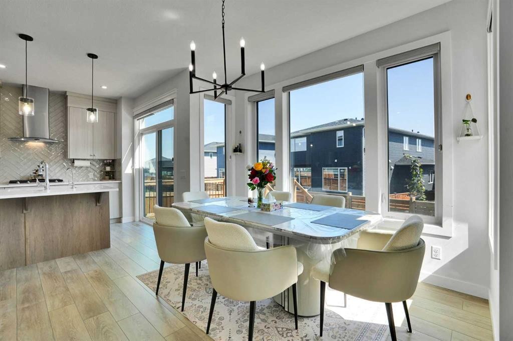 45 Dawson Gardens, Chestermere, AB - Indoor Photo Showing Dining Room