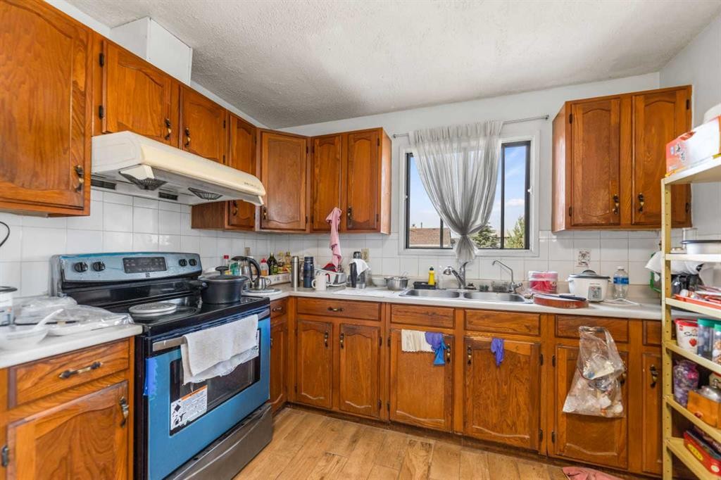 6772 Temple Drive Ne, Calgary, AB - Indoor Photo Showing Kitchen With Double Sink