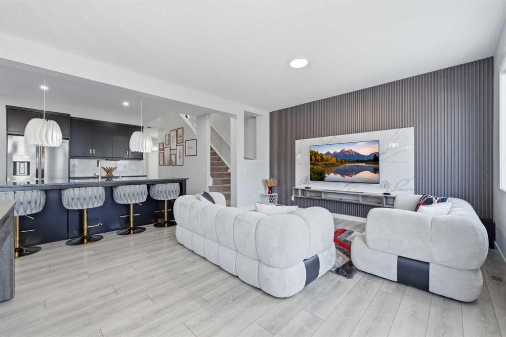 51 Setonstone Row Se, Calgary, AB - Indoor Photo Showing Living Room
