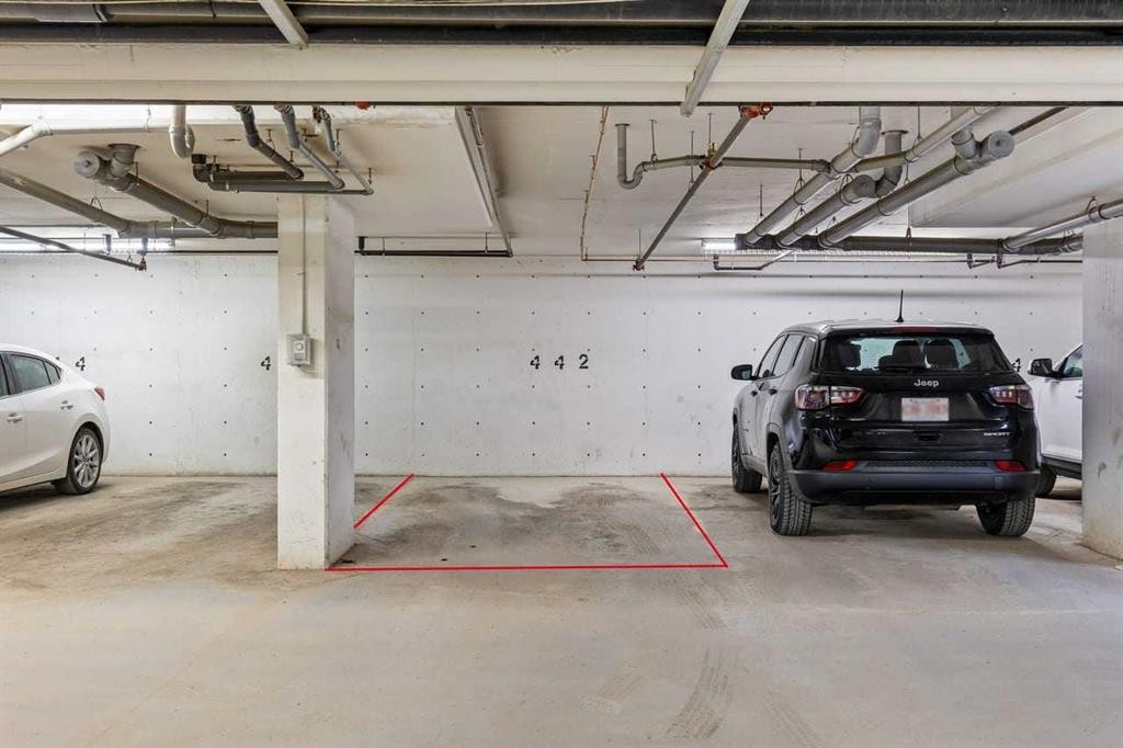 2201-81 Legacy Boulevard Se, Calgary, AB - Indoor Photo Showing Garage