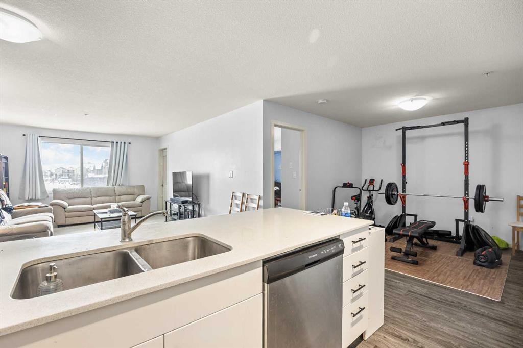 2210-181 Skyview Ranch Manor Ne, Calgary, AB - Indoor Photo Showing Kitchen With Double Sink