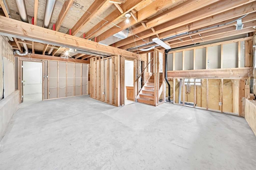 396 Hawkstone Drive Nw, Calgary, AB - Indoor Photo Showing Basement