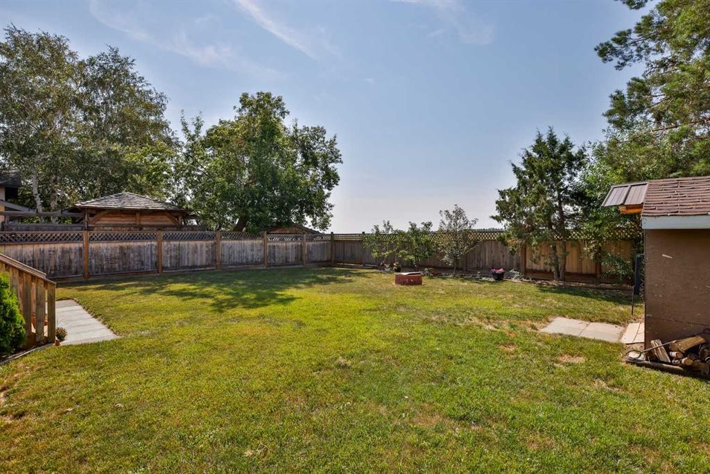 425 Cottonwood Drive, Vulcan, AB - Outdoor With Backyard