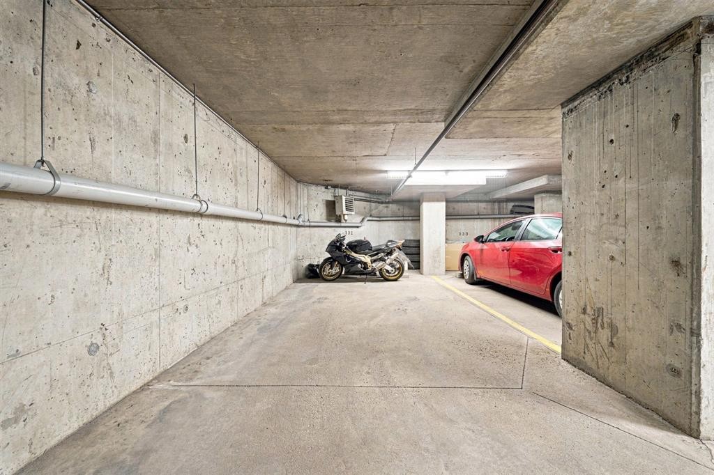 413-7210 80 Avenue Ne, Calgary, AB - Indoor Photo Showing Garage