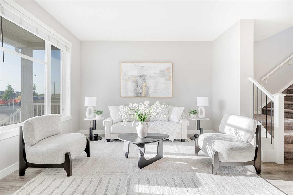 14902 1 Street Ne, Calgary, AB - Indoor Photo Showing Living Room