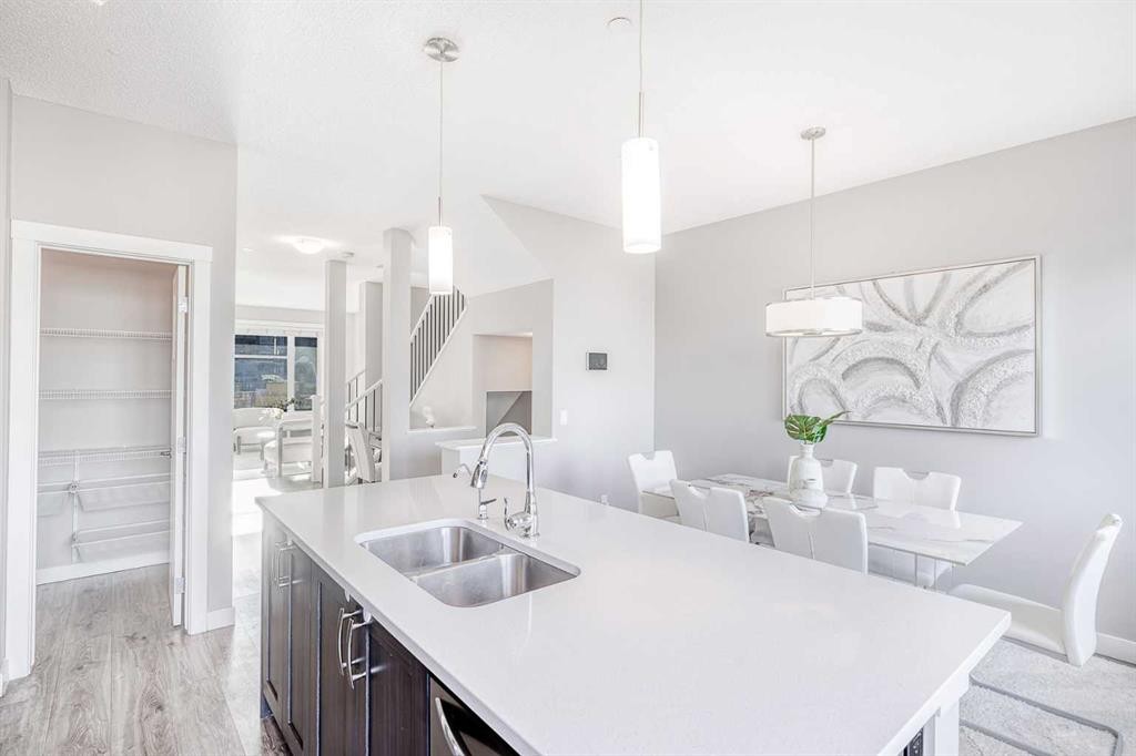 14902 1 Street Ne, Calgary, AB - Indoor Photo Showing Kitchen With Double Sink