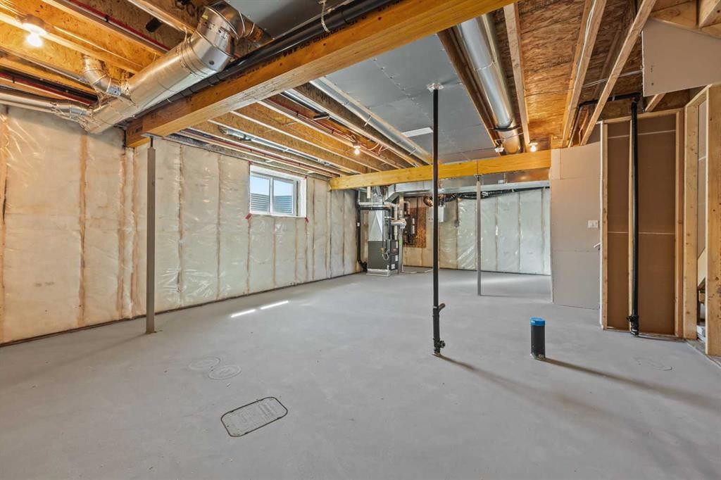 35 Creekside Rise Sw, Calgary, AB - Indoor Photo Showing Basement