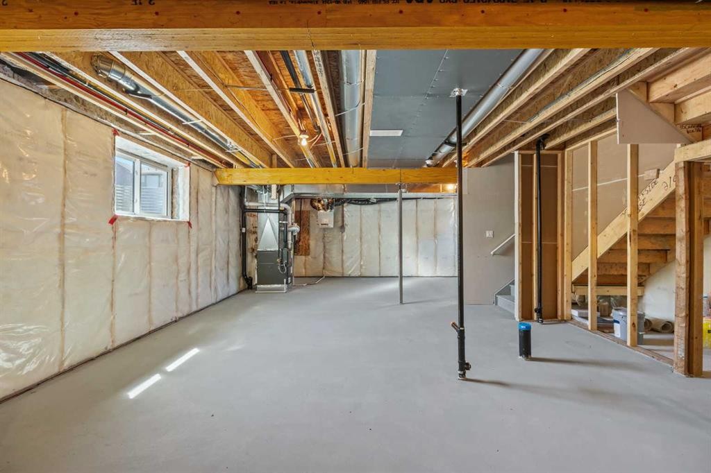 35 Creekside Rise Sw, Calgary, AB - Indoor Photo Showing Basement
