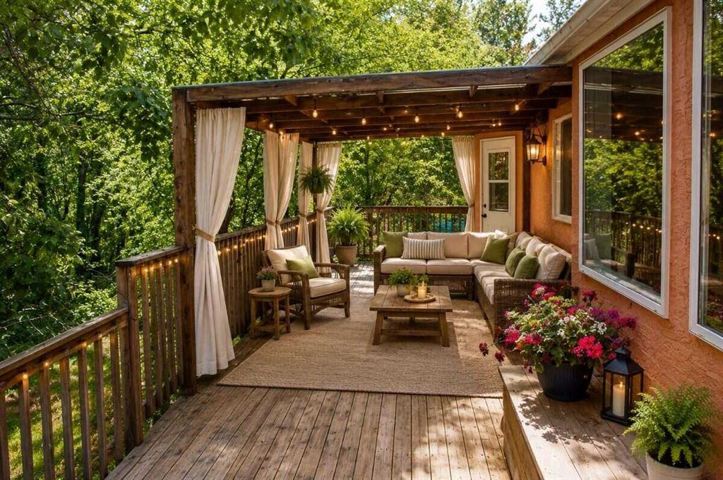 145-37411 Waskasoo Avenue, Rural Red Deer County, AB - Outdoor With Deck Patio Veranda With Exterior