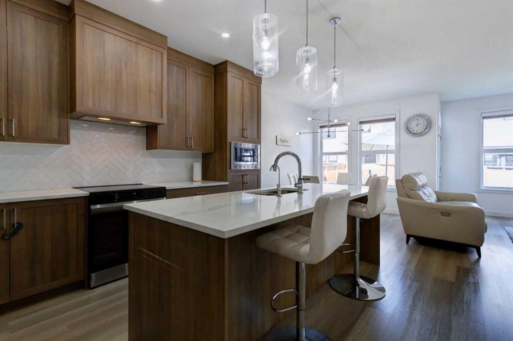 92 Copperhead Grove Se, Calgary, AB - Indoor Photo Showing Kitchen With Upgraded Kitchen