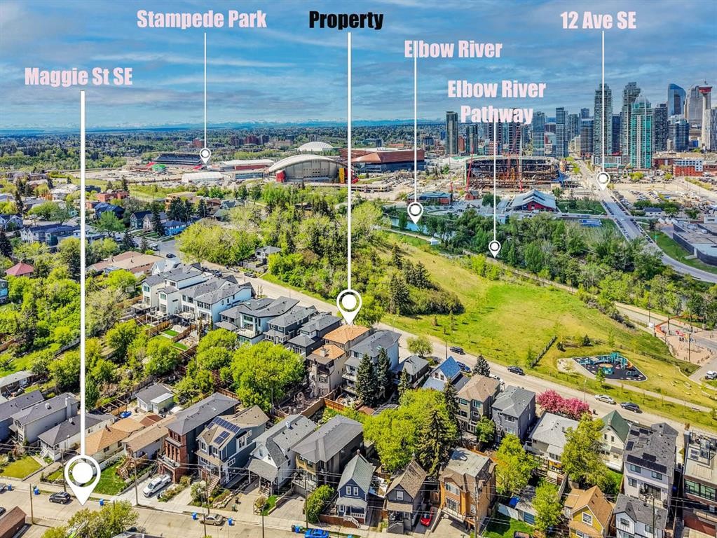 1108 Bellevue Avenue Se, Calgary, AB - Outdoor With View