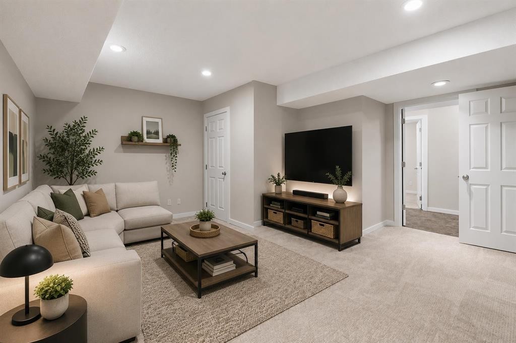 40 Panatella Mews Nw, Calgary, AB - Indoor Photo Showing Living Room