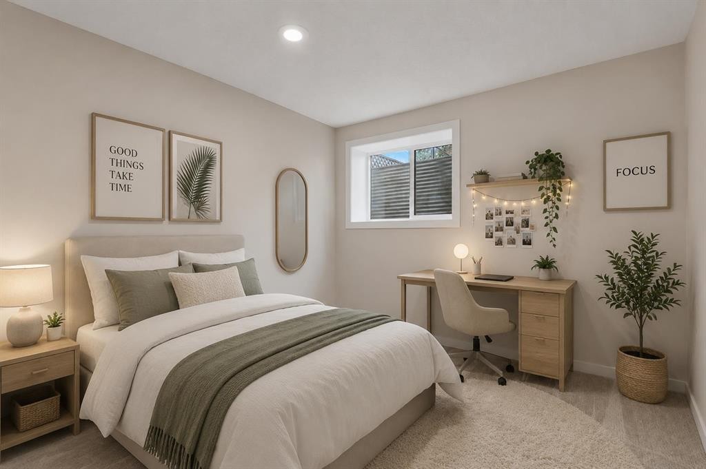 40 Panatella Mews Nw, Calgary, AB - Indoor Photo Showing Bedroom