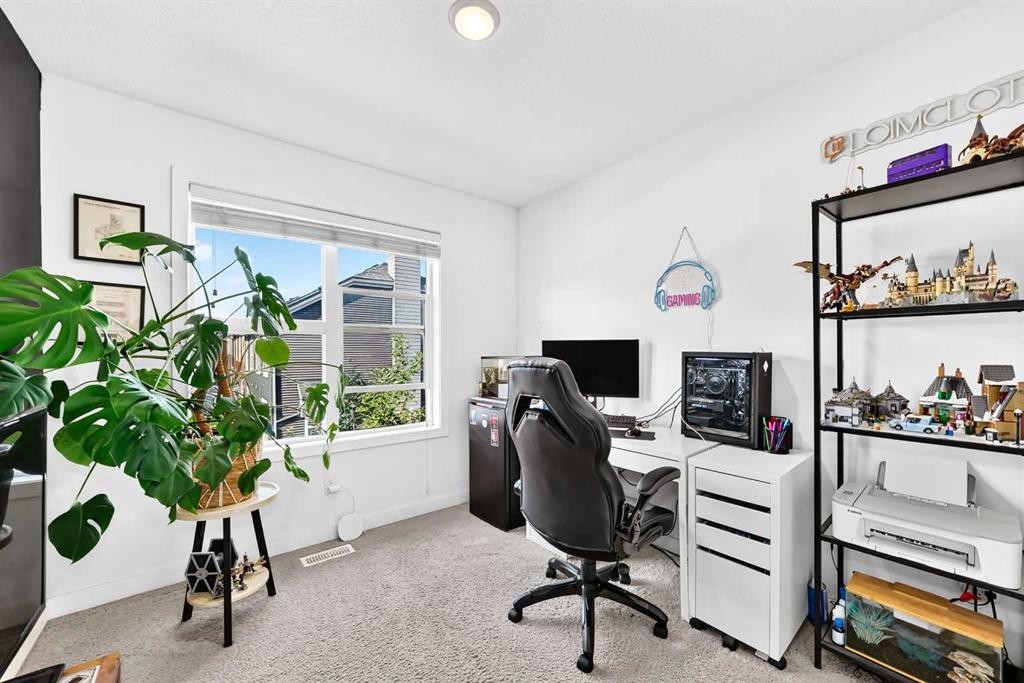 162 Silverado Boulevard Sw, Calgary, AB - Indoor Photo Showing Office