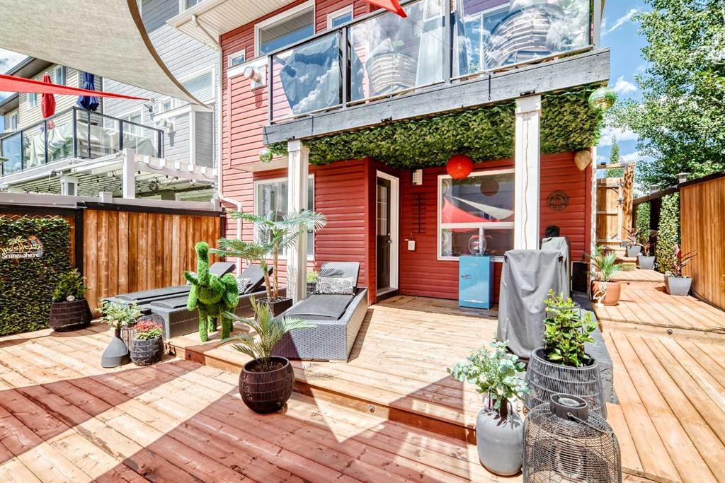 132 Evanscove Manor Nw, Calgary, AB - Outdoor With Deck Patio Veranda With Exterior