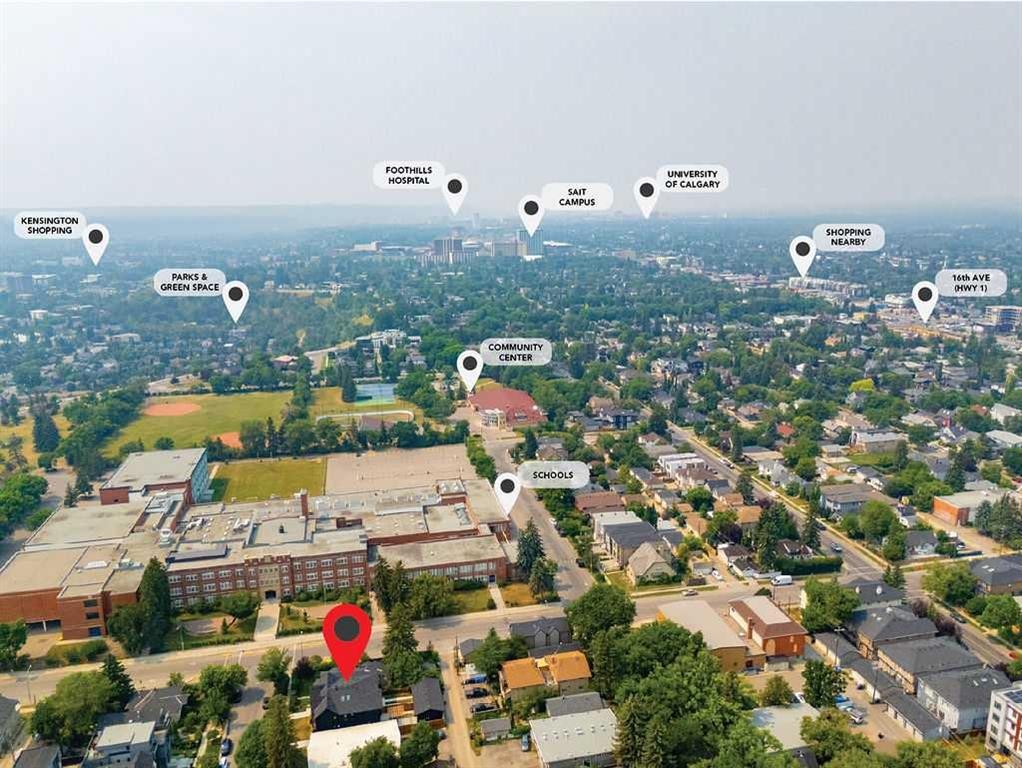 136 10 Avenue Nw, Calgary, AB - Outdoor With View