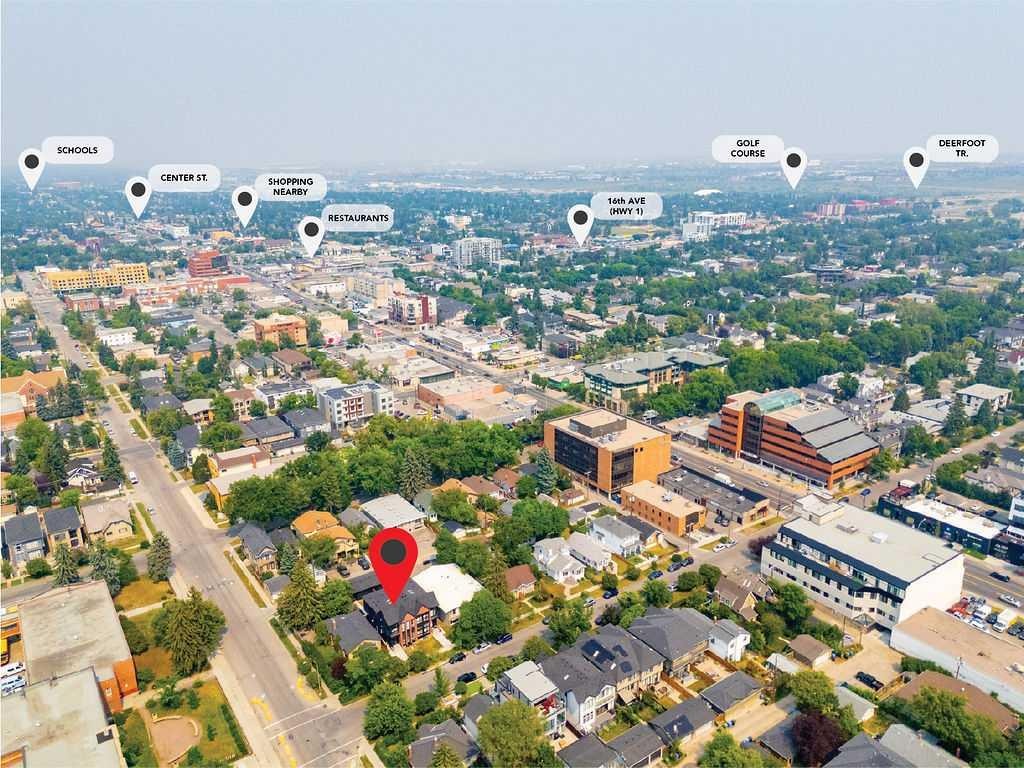 136 10 Avenue Nw, Calgary, AB - Outdoor With View