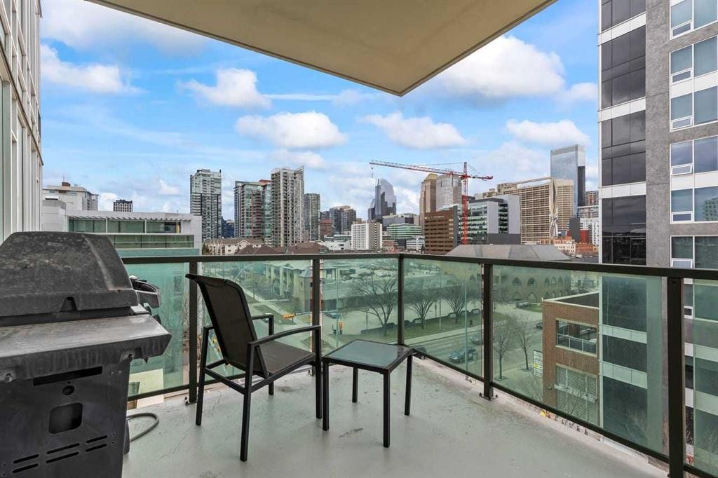 502-1410 1 Street Se, Calgary, AB - Outdoor With Balcony With Exterior