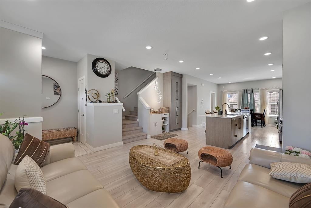 1265 Carrington Boulevard Nw, Calgary, AB - Indoor Photo Showing Living Room