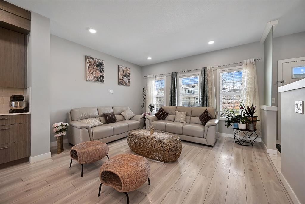 1265 Carrington Boulevard Nw, Calgary, AB - Indoor Photo Showing Living Room