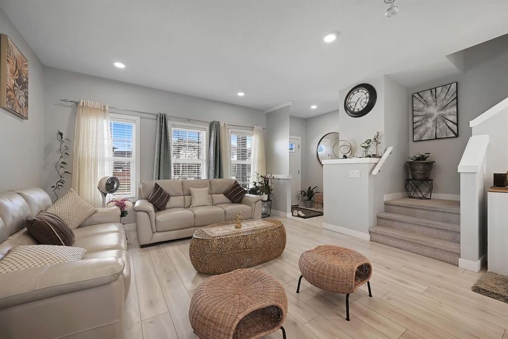 1265 Carrington Boulevard Nw, Calgary, AB - Indoor Photo Showing Living Room
