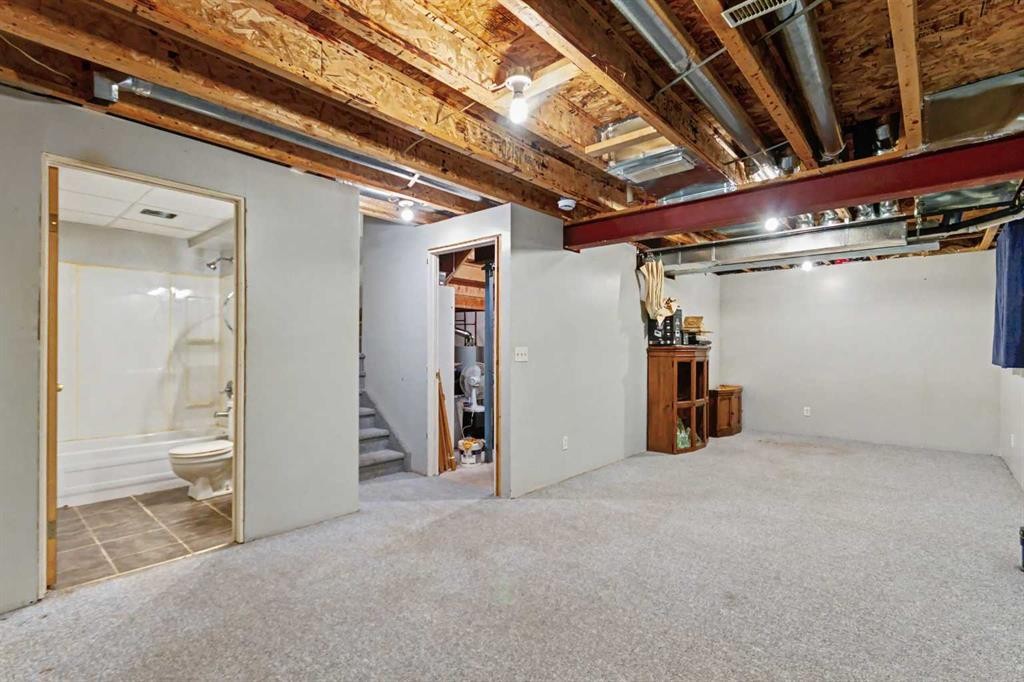 311 Erin Circle Se, Calgary, AB - Indoor Photo Showing Basement