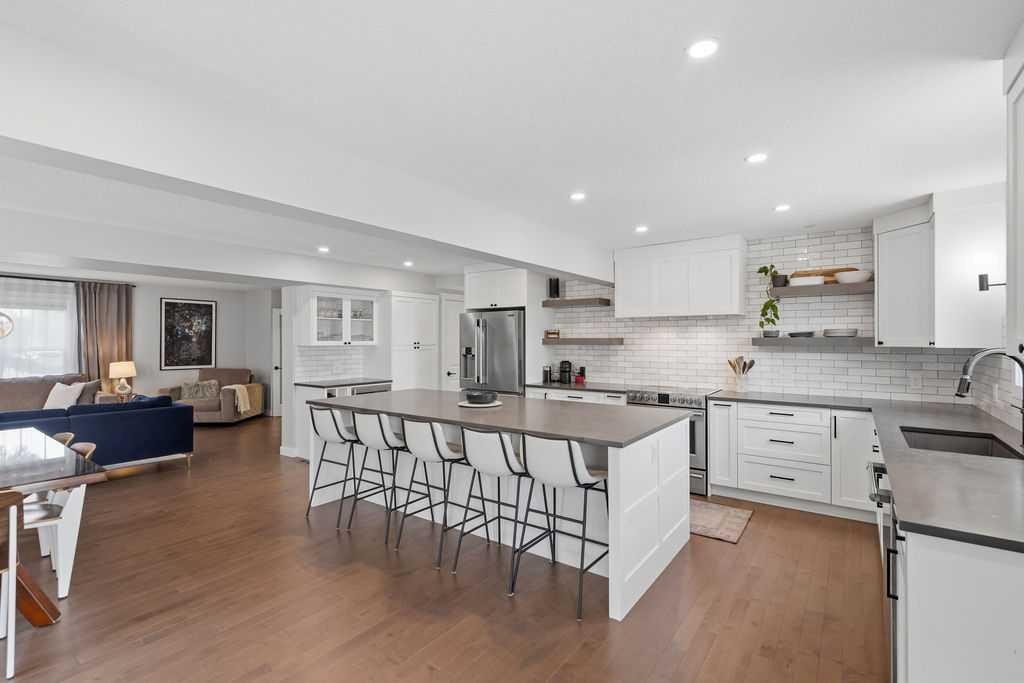 87 Couture Crescent Sw, Calgary, AB - Indoor Photo Showing Kitchen With Upgraded Kitchen