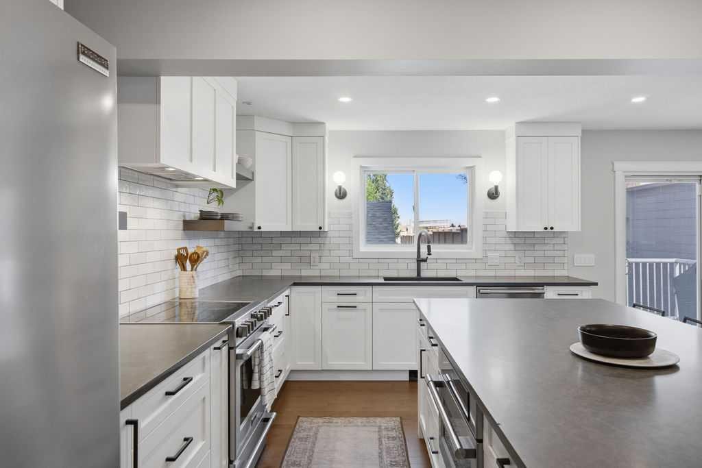 87 Couture Crescent Sw, Calgary, AB - Indoor Photo Showing Kitchen With Upgraded Kitchen