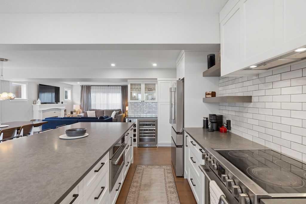 87 Couture Crescent Sw, Calgary, AB - Indoor Photo Showing Kitchen With Upgraded Kitchen