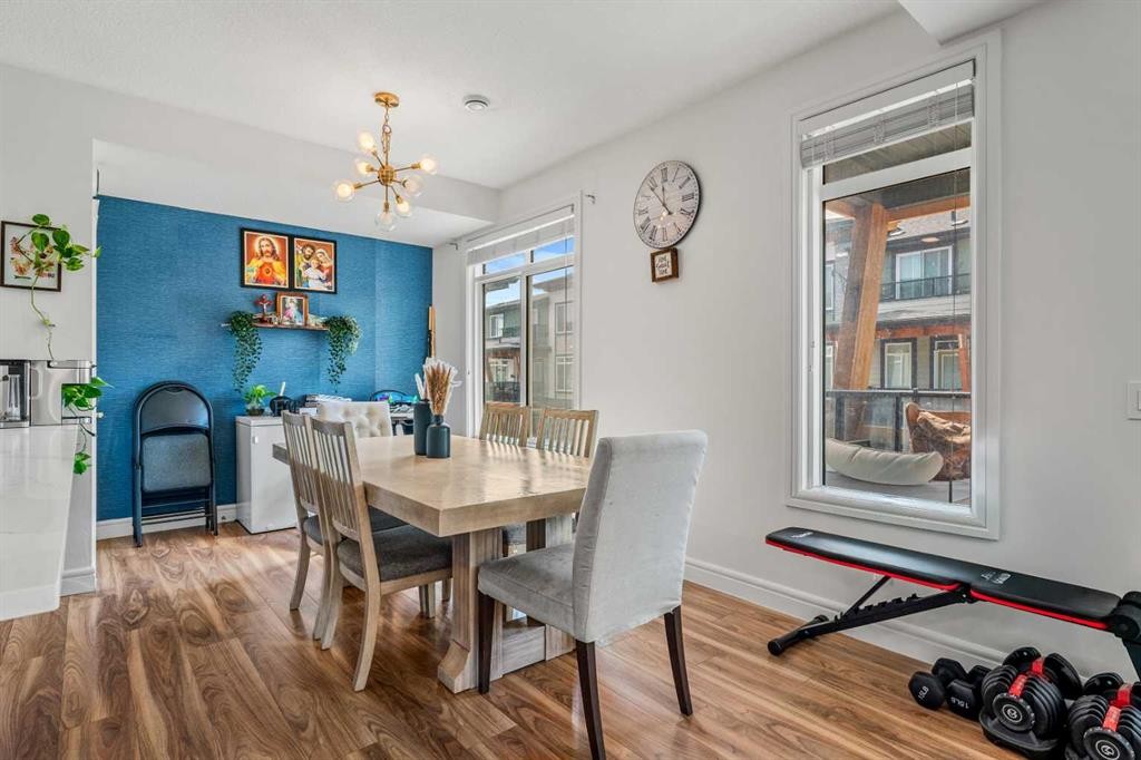 4367 Seton Drive Se, Calgary, AB - Indoor Photo Showing Dining Room