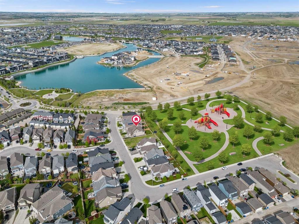 27 Mahogany Crescent Se, Calgary, AB - Outdoor With Body Of Water With View