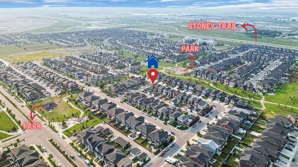 95 Redstone Park Ne, Calgary, AB - Outdoor With View