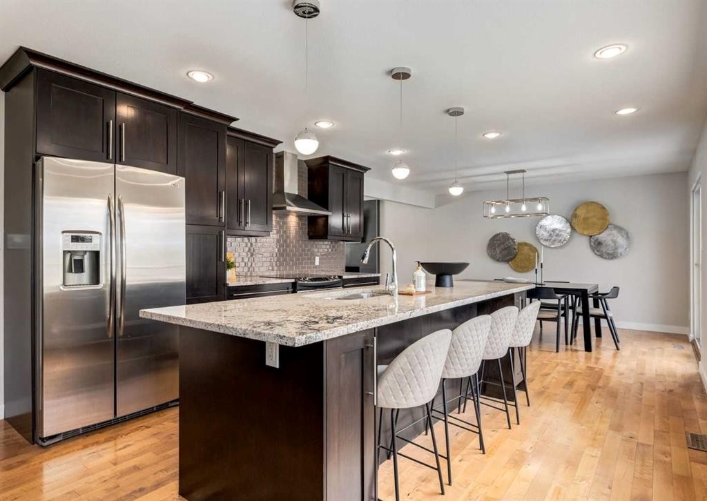 176 Mapleburn Drive Se, Calgary, AB - Indoor Photo Showing Kitchen With Stainless Steel Kitchen With Upgraded Kitchen