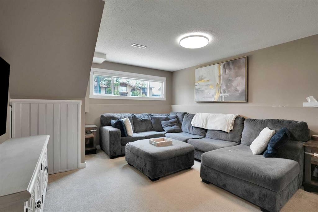 115 Abingdon Crescent Ne, Calgary, AB - Indoor Photo Showing Living Room