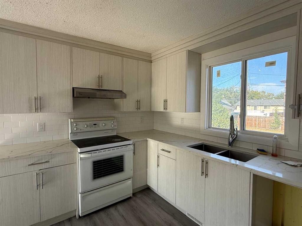 1718 37 Street Se, Calgary, AB - Indoor Photo Showing Kitchen With Double Sink