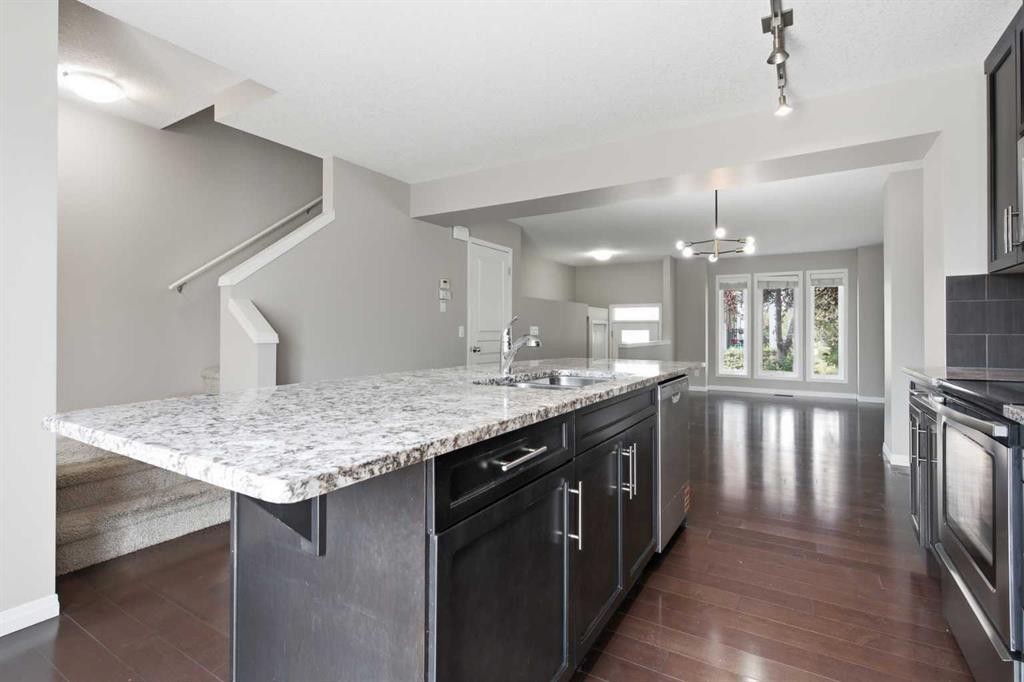 1404 Auburn Bay Square, Calgary, AB - Indoor Photo Showing Kitchen With Upgraded Kitchen