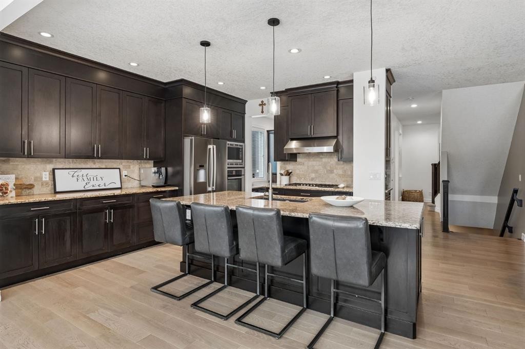 46 Aspenshire Place Sw, Calgary, AB - Indoor Photo Showing Kitchen With Stainless Steel Kitchen With Upgraded Kitchen