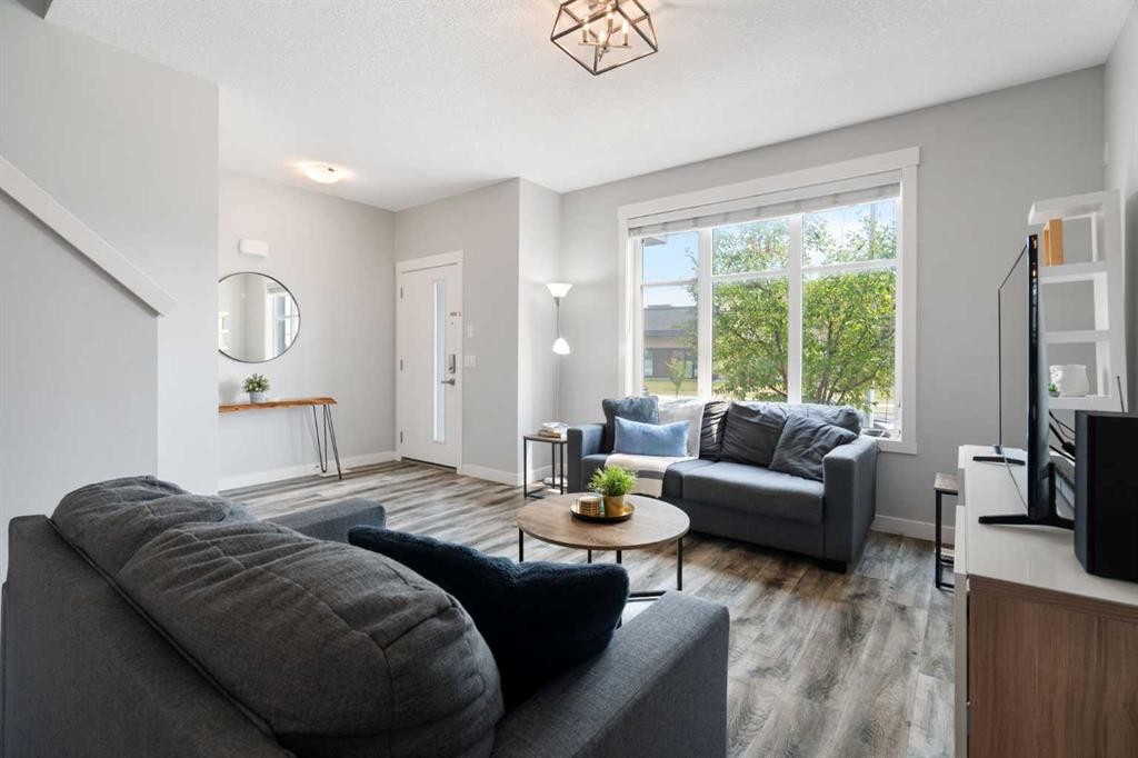 56 Skyview Circle Ne, Calgary, AB - Indoor Photo Showing Living Room