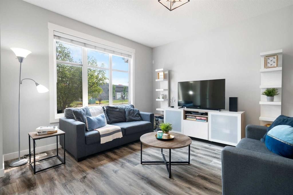 56 Skyview Circle Ne, Calgary, AB - Indoor Photo Showing Living Room