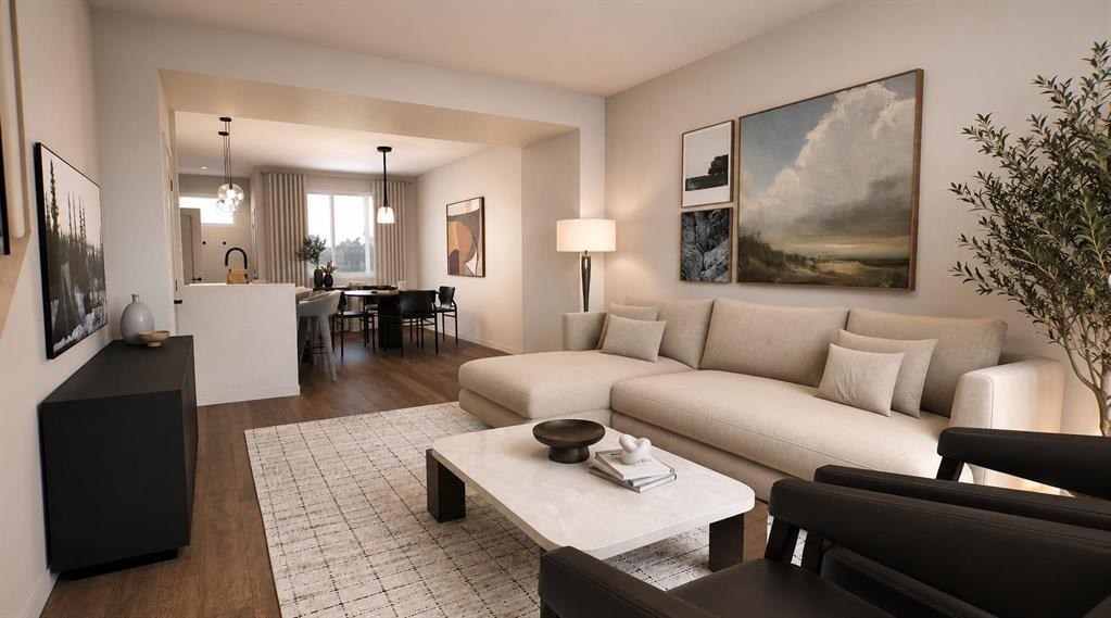 7138 Rangeview Avenue Se, Calgary, AB - Indoor Photo Showing Living Room
