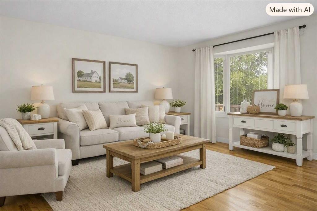 3414 Morley Trail Nw, Calgary, AB - Indoor Photo Showing Living Room