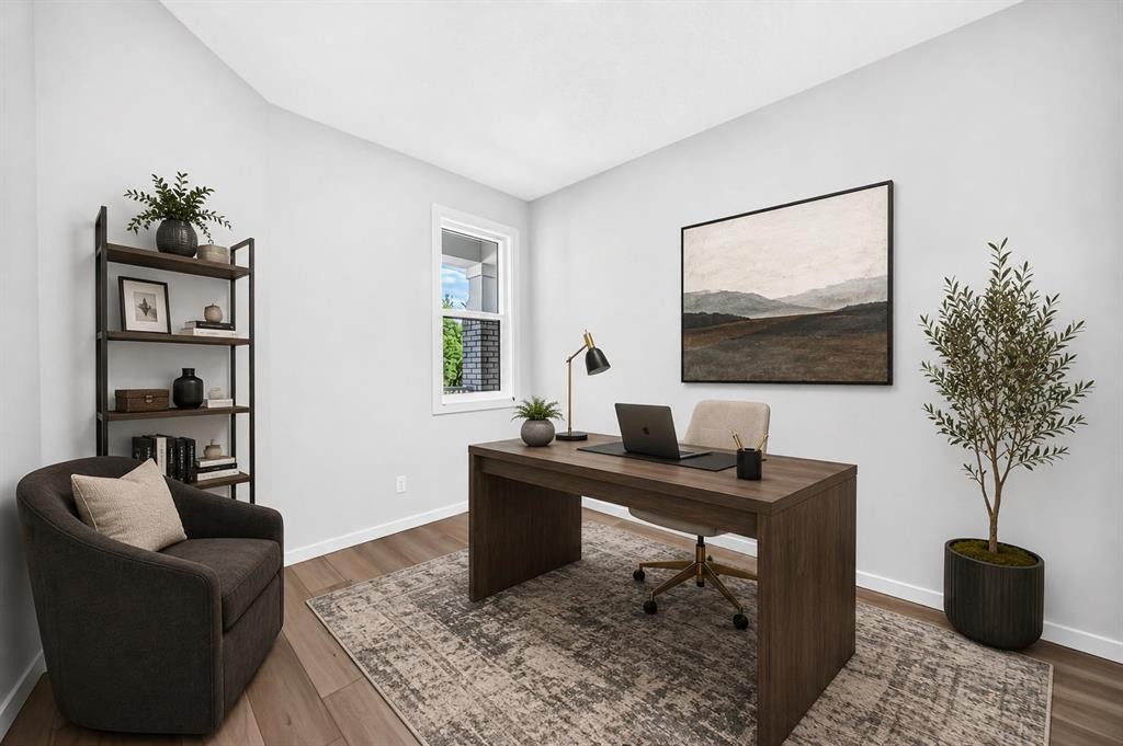 135 Mallard Heath Se, Calgary, AB - Indoor Photo Showing Office