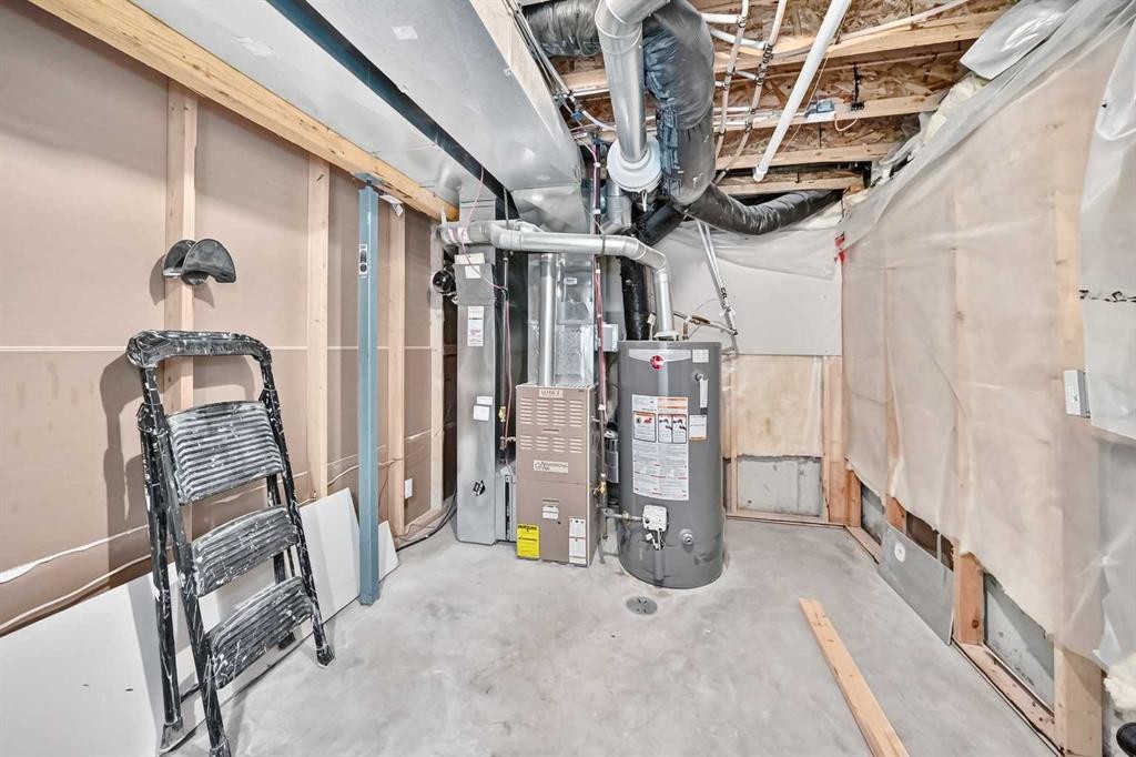 531 Stonegate Road Nw, Airdrie, AB - Indoor Photo Showing Basement