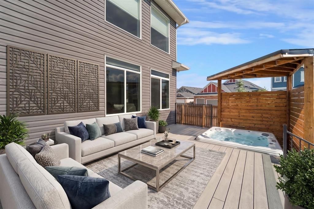 37 Rainbow Falls Boulevard, Chestermere, AB - Outdoor With Deck Patio Veranda With Exterior