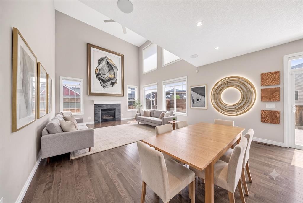 37 Rainbow Falls Boulevard, Chestermere, AB - Indoor With Fireplace