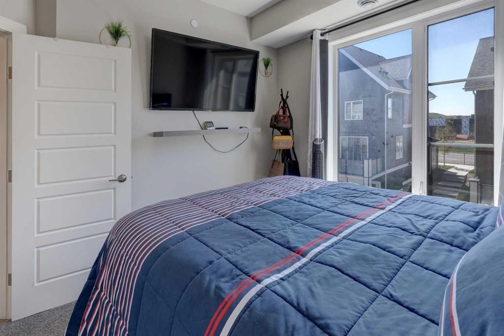 214 Livingston Common Ne, Calgary, AB - Indoor Photo Showing Bedroom