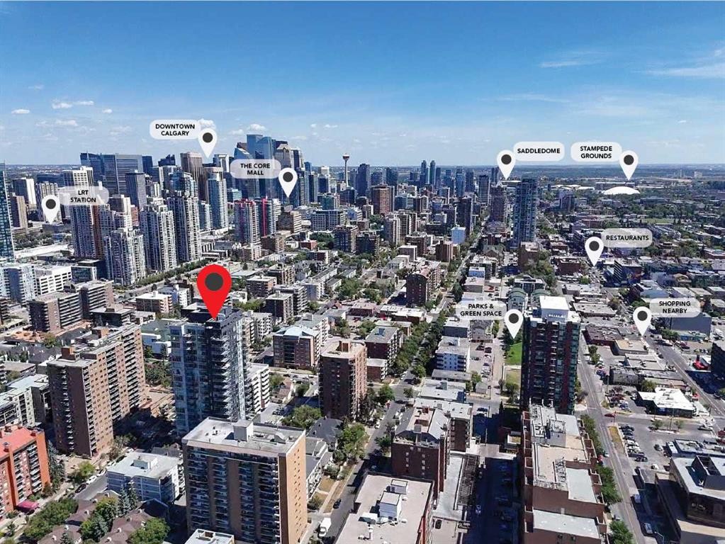 708-1319 14 Avenue, Calgary, AB - Outdoor With View