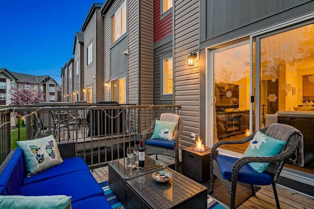 202 Copperpond Row Se, Calgary, AB - Outdoor With Deck Patio Veranda With Exterior