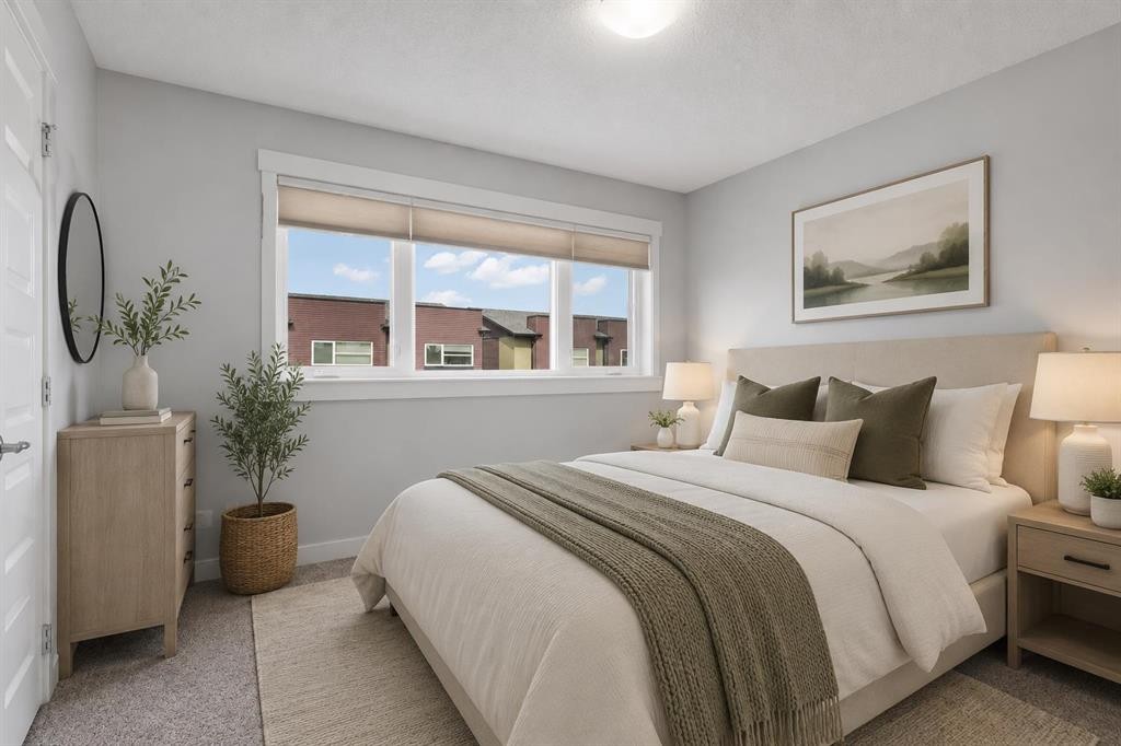 230 Covecreek Circle Ne, Calgary, AB - Indoor Photo Showing Bedroom