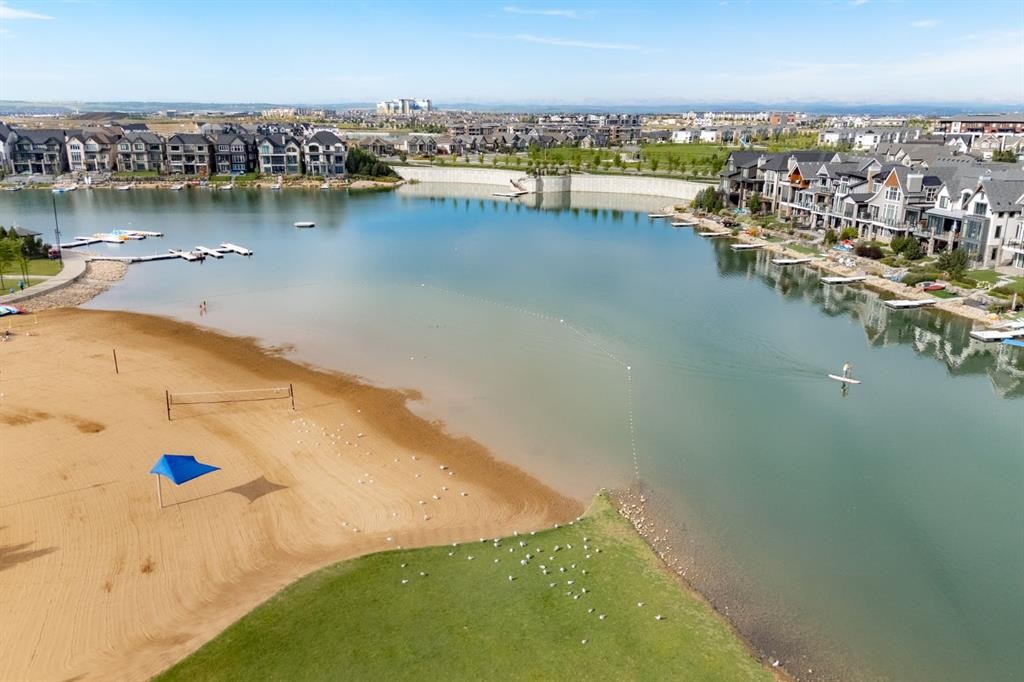 719 Mahogany Boulevard Se, Calgary, AB - Outdoor With Body Of Water With View